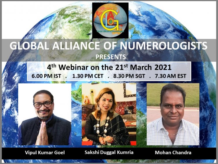 Global Alliance of Numerologists (GLAON) to organize March month numerology webinar