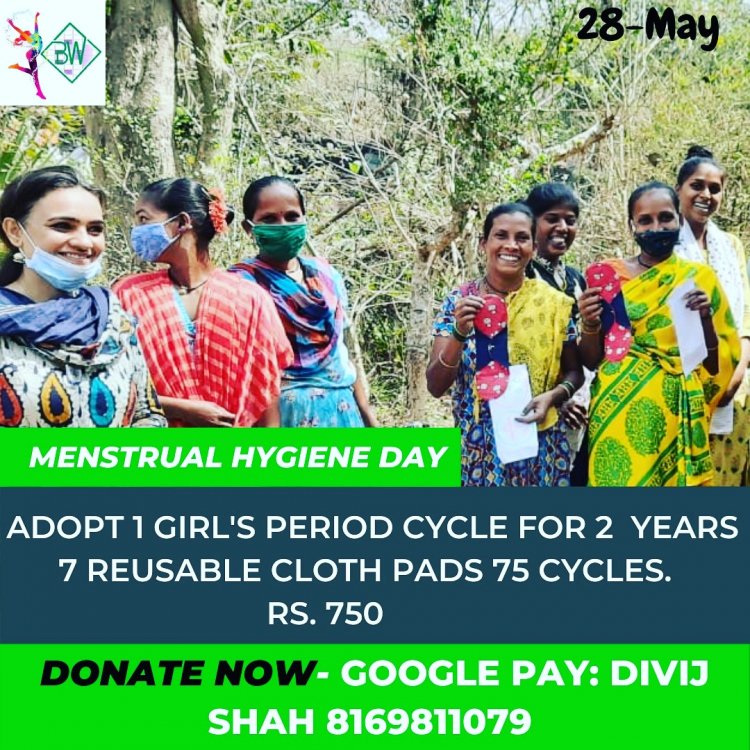 28th May Menstrual Hygiene Day - Donate with Blissful Women